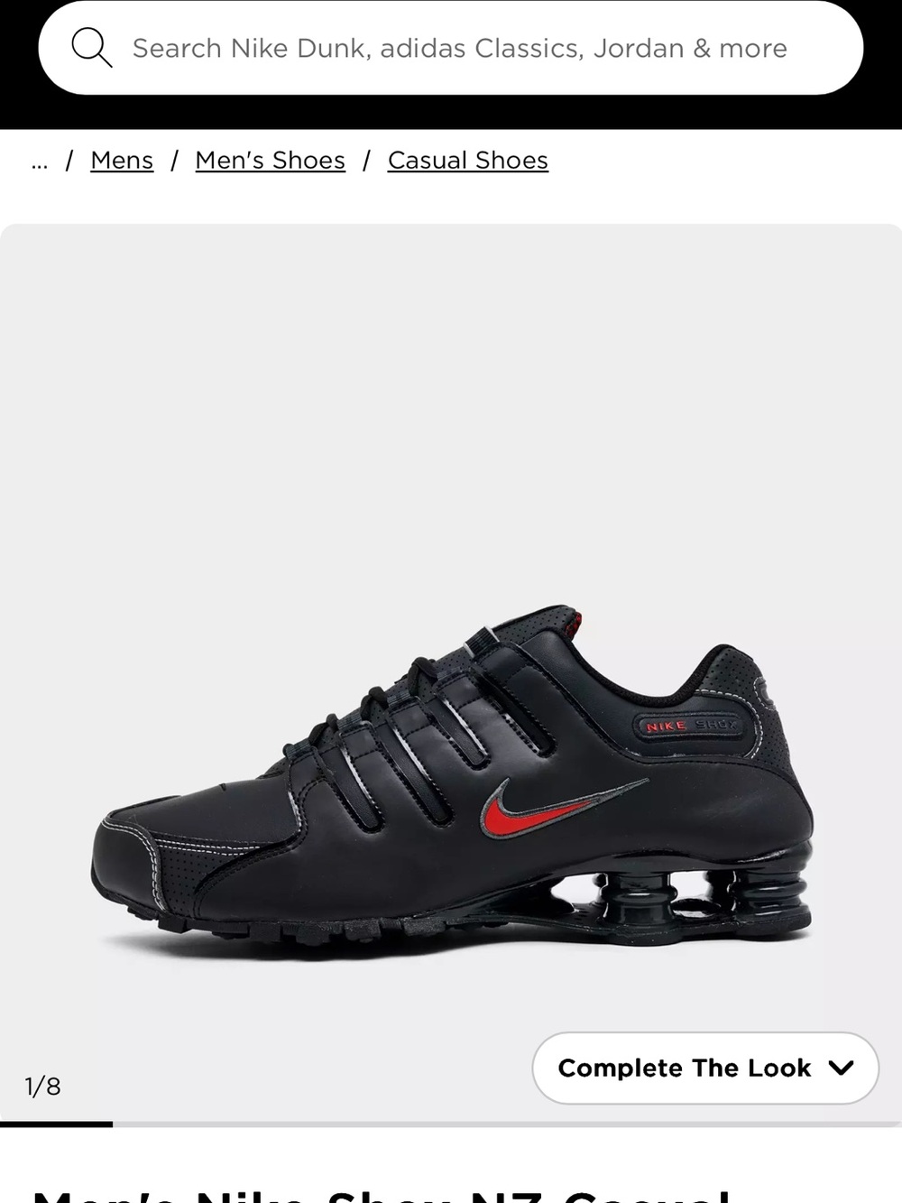 Nike Men’s Shox NZ Casual Shoes